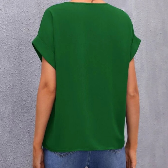 Boho zipper detail v neck blouse - Picture 7 of 13